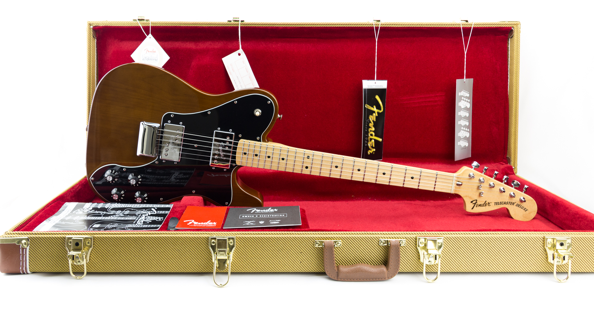 Fender Tele 72 Deluxe Walnut tweed hard case