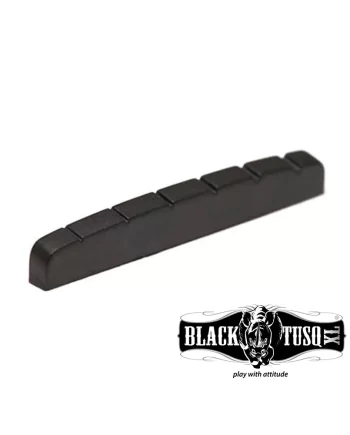 Black TUSQ XL Slotted Flat-Bottom Fender-Style Nut: PT-5010-00