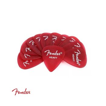 Fender California Clear Picks Heavy Candy Apple Red