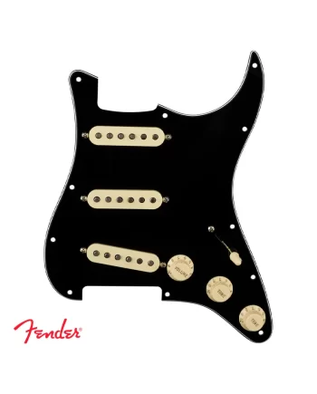 Fender 099-2345-506 Pre-Wired Strat Black Pickguard, Original 57/62 SSS