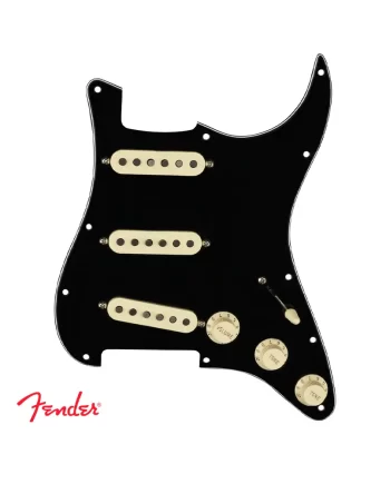 Fender Tex Mex Pickups Strat Black Pickguard