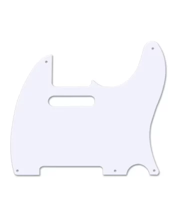 Allparts PG-0560-025 White 1-Ply Pickguard for Telecaster